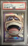2024 ONE PIECE MONKEY D. LUFFY OP09-ALTERNATE ART PSA GEM MT 10