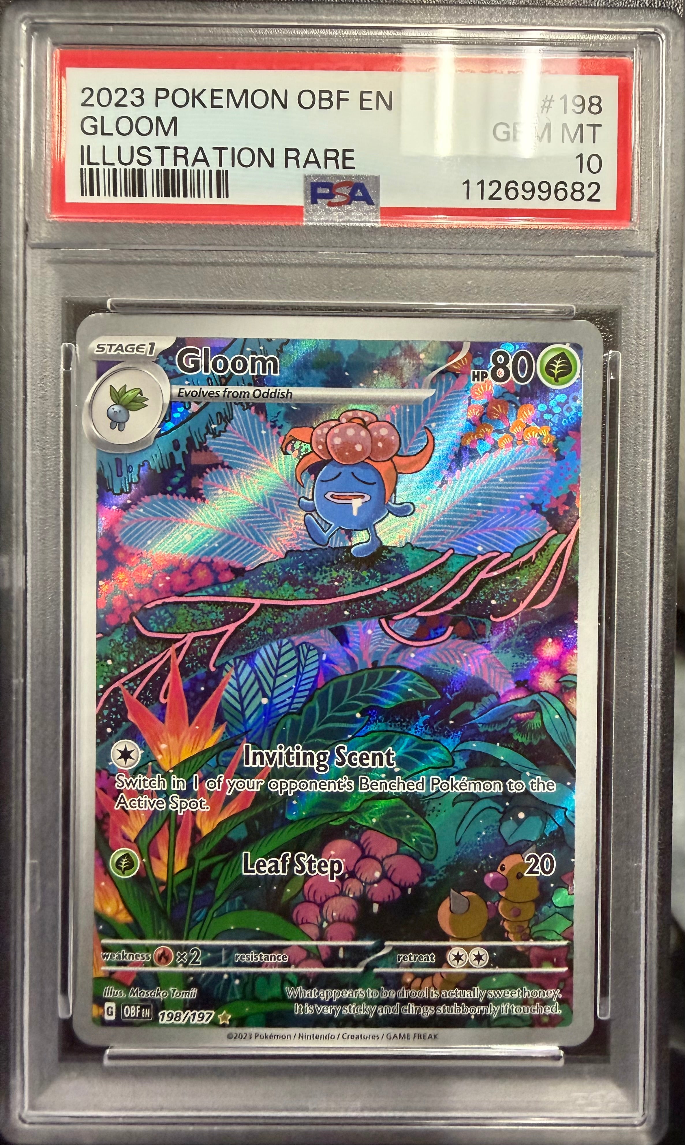 2023 Pokemon OBF EN - Gloom - Illustration Rare - PSA 10